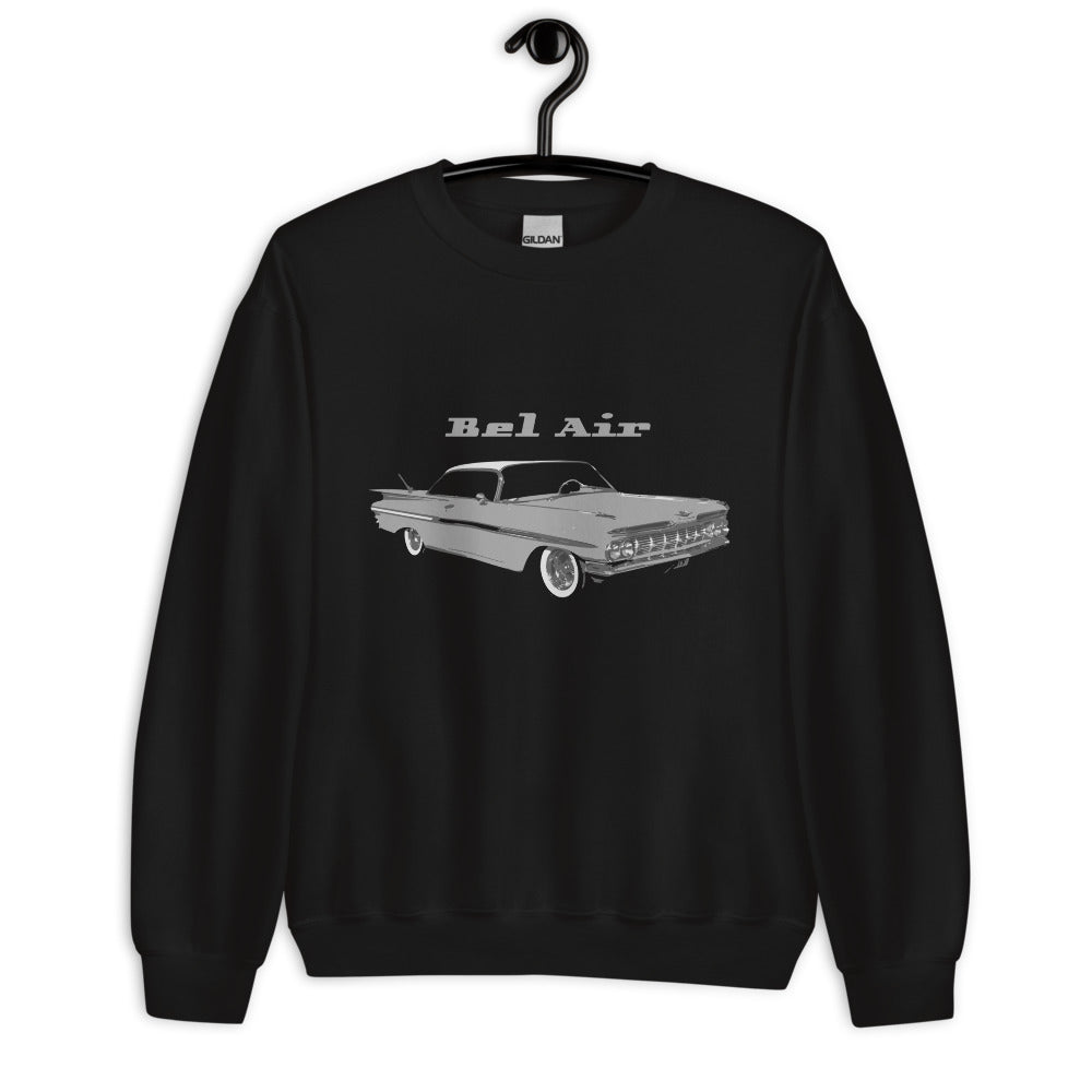 1959 Chevy Bel Air Antique Classic Car Unisex Sweatshirt