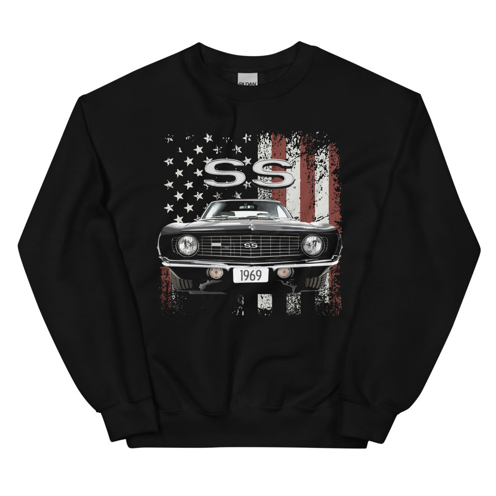 1969 Chevy Camaro SS Muscle Car USA Unisex Sweatshirt