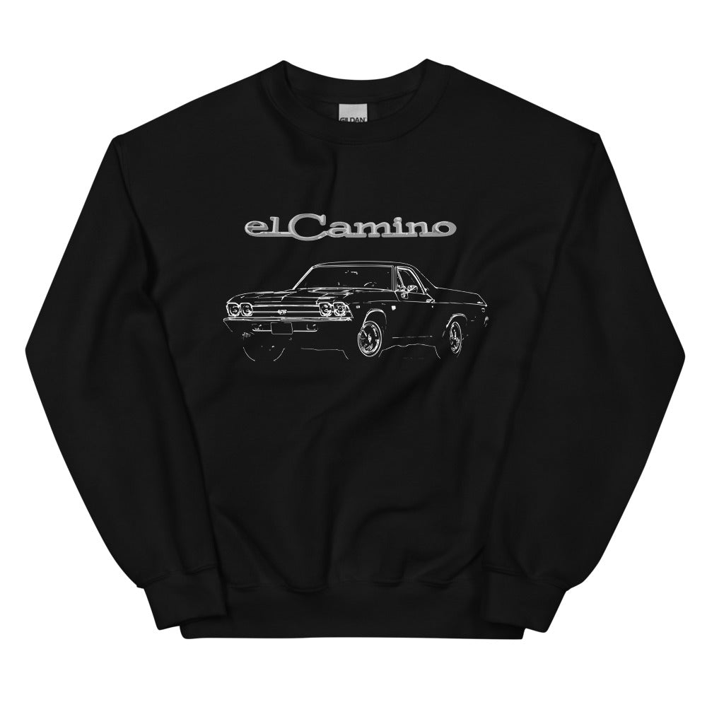 1969 Chevy El Camino Antique Collector Car Gift Unisex Sweatshirt