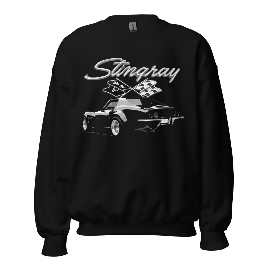 Corvette C3 Stingray 1969 - 1981 3rd Gen Vette Black Muscle Car Sweatshirt