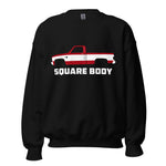 1987 Chevy C10 Silverado Square Body American Pickup Truck Unisex Sweatshirt