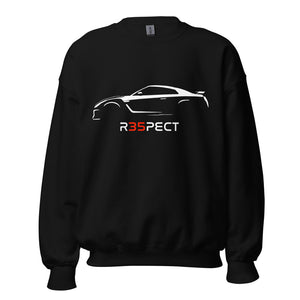 GT-R R35 R35PECT Skyline GTR JDM Silhouette Unisex Sweatshirt