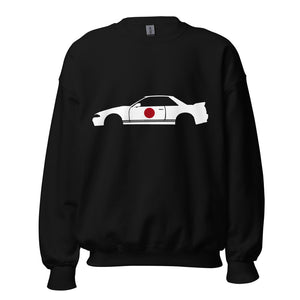 R32 GT-R Skyline GTR JDM Custom Stencil Design Car Club Drift Streetwear Unisex Sweatshirt