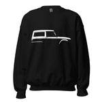 1966 Bronco Silhouette Vintage Truck SUV Off-road 4x4 Adventure Outdoor Trail riding Unisex Sweatshirt