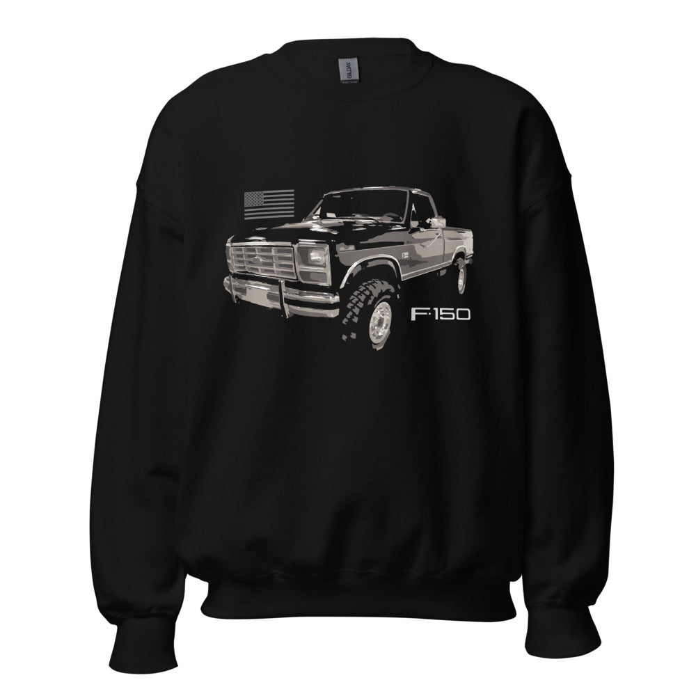 Vintage 1986 F150 XLT Lariat Pickup Truck Unisex Sweatshirt