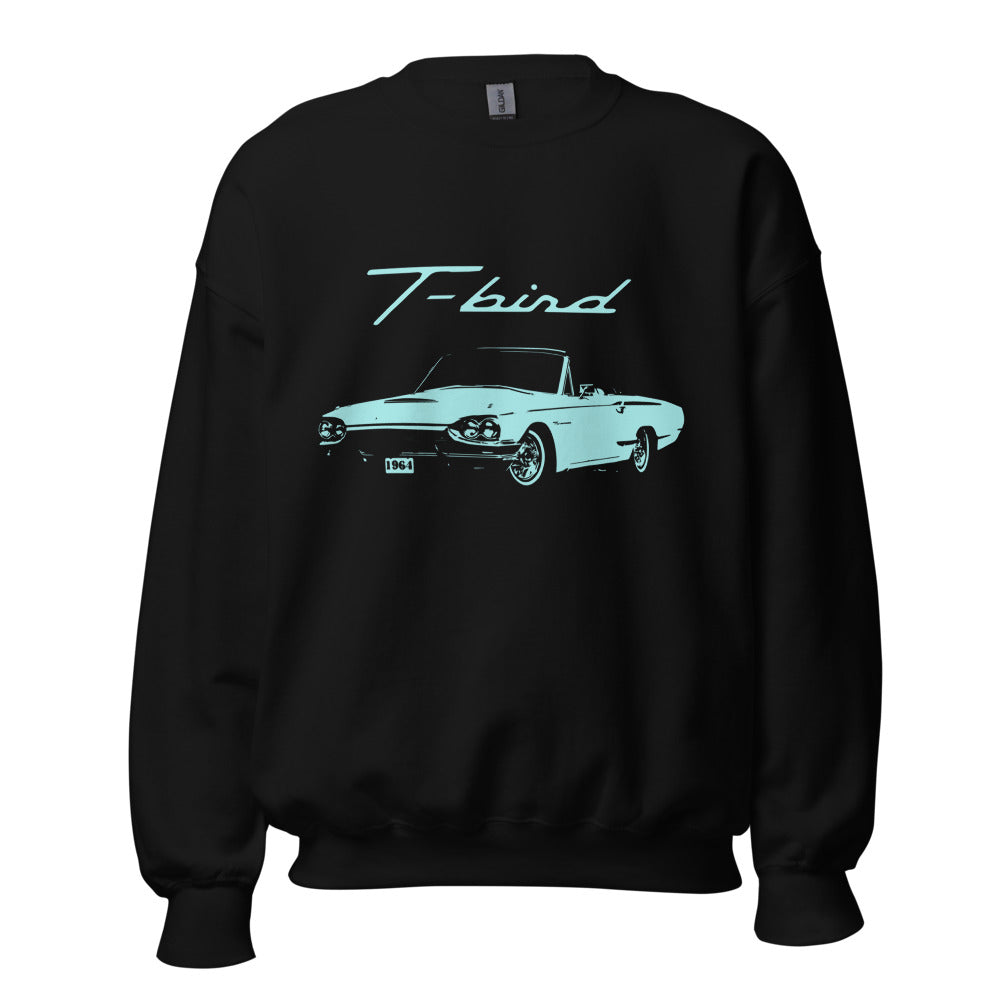 1964 Thunderbird T-bird Classic Car Custom Collector Cars Art American Automotive Nostalgia Sweatshirt