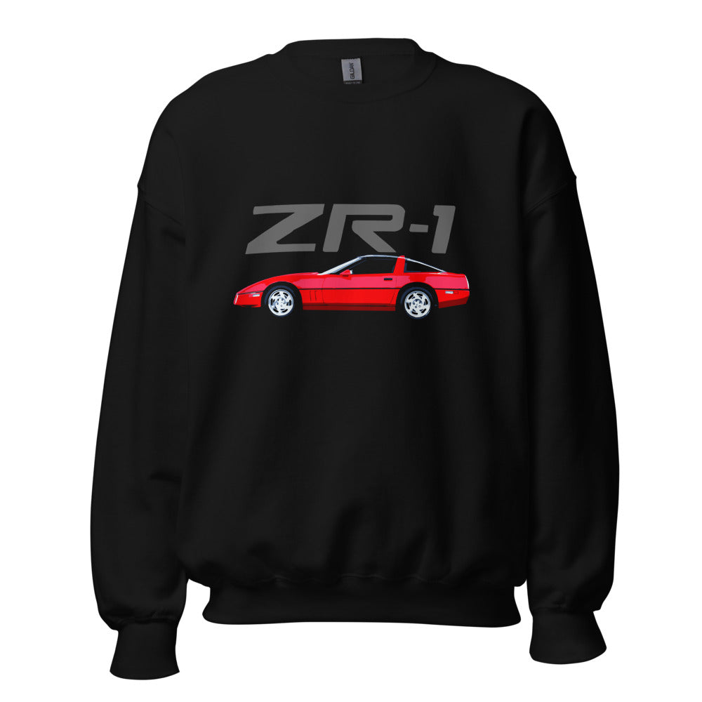 1990 Red Corvette C4 ZR-1 ZR1 4th Gen Vette Driver Custom Car Club Sweatshirt