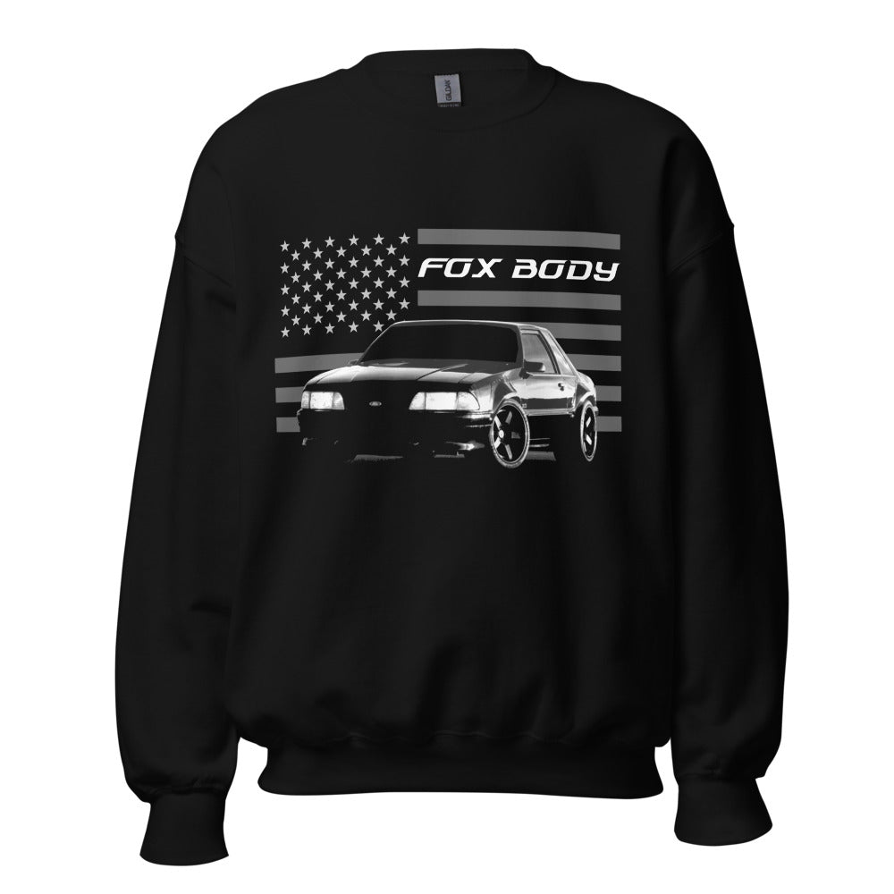 Mustang Fox Body American Icon Custom Street Race Stang Driver Car Club Sweatshirt