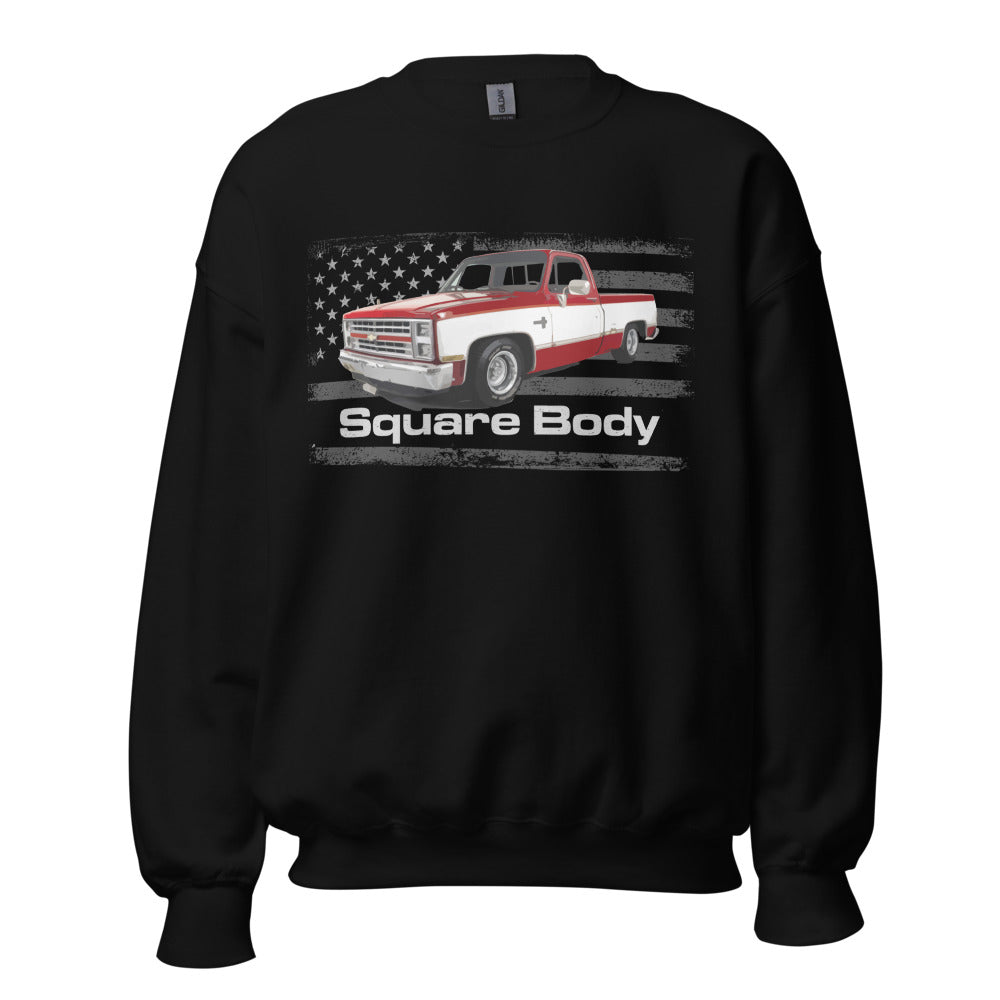 1987 Chevy Silverado Square Body Vintage C10 K10 1500 Pickup Truck Sweatshirt