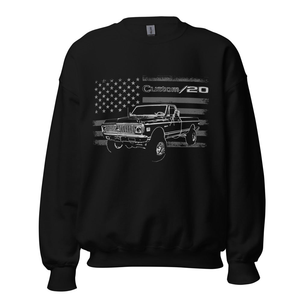 1971 Chevy K20 Custom 20 C10 K10 C30 1500 Pickup Truck Owner Gift Sweatshirt