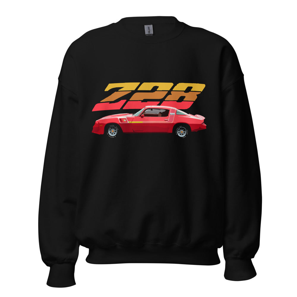 1980 Chevy Camaro Z28 Red Muscle car Club Custom Sweatshirt
