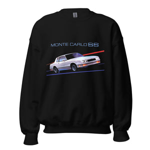 1984 Monte Carlo SS Classic Car Retro Aesthetic Custom Car Club Gear Sweatshirt