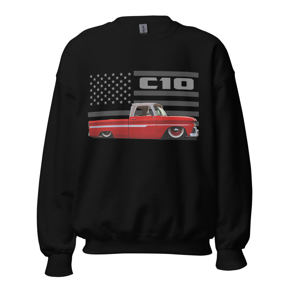 1964 Chevy C10 Red Antique Pickup Truck Collector Gift Sweatshirt