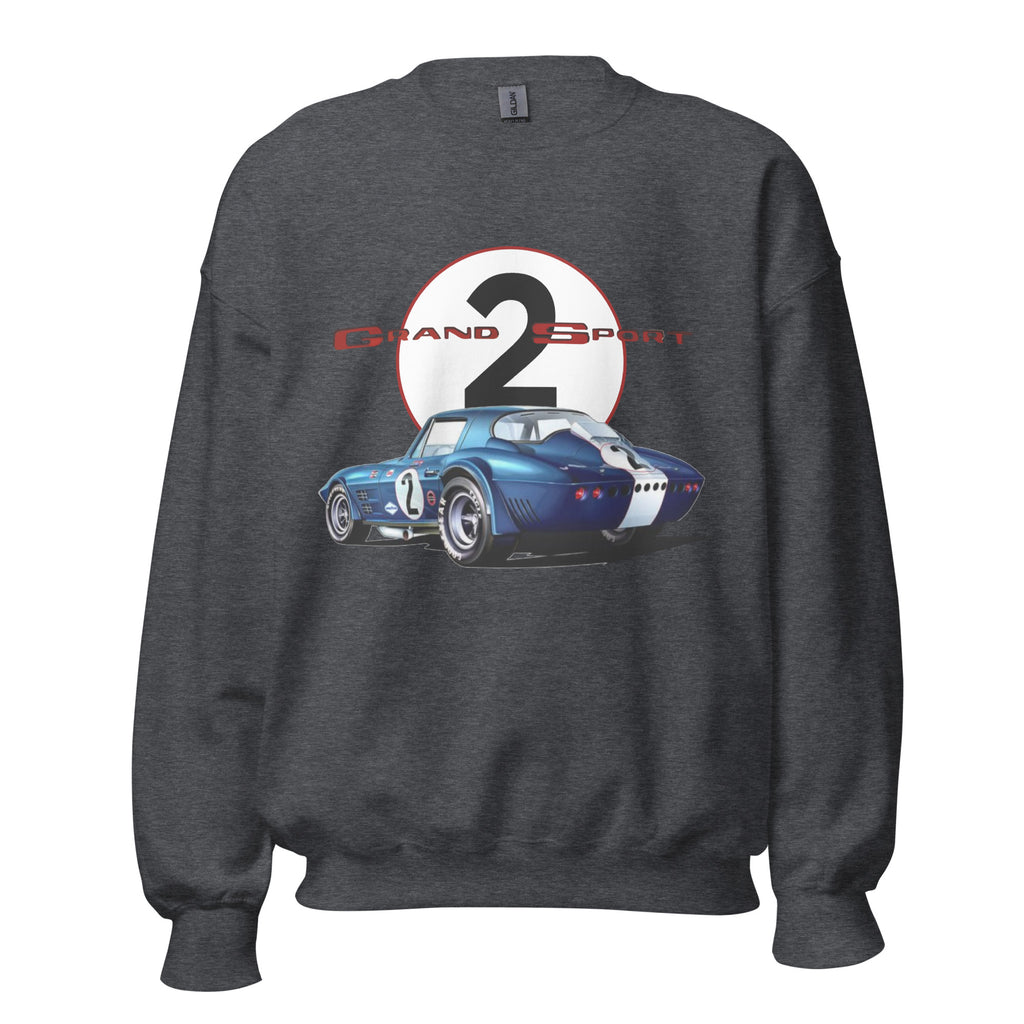 1963 Corvette Grand Sport Racer Vintage Race Car Unisex Sweatshirt
