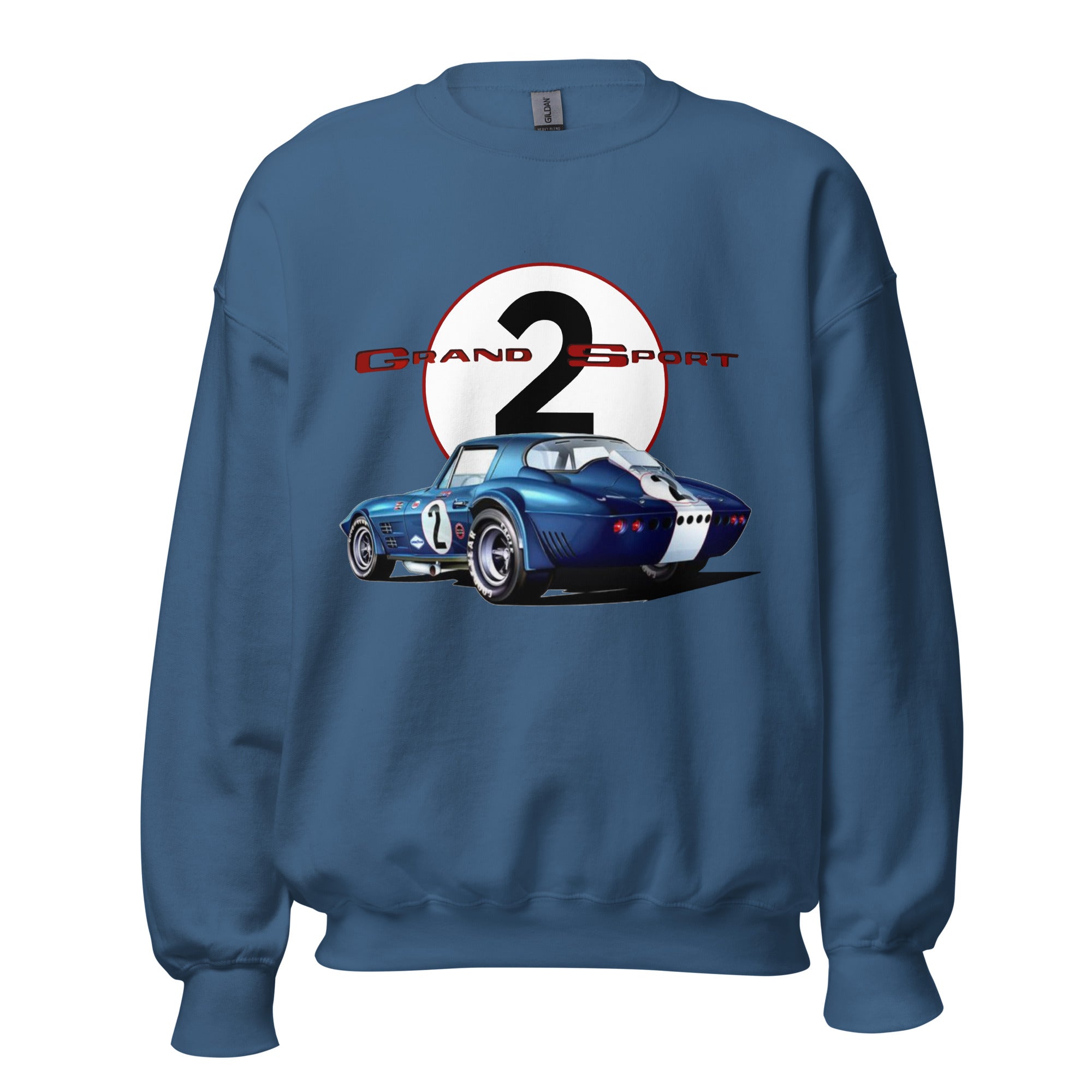 1963 Corvette Grand Sport Racer Vintage Race Car Unisex Sweatshirt