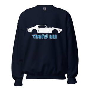 1970 Firebird Trans Am Muscle Car Collector Cars Custom Stencil Art Sweatshirt