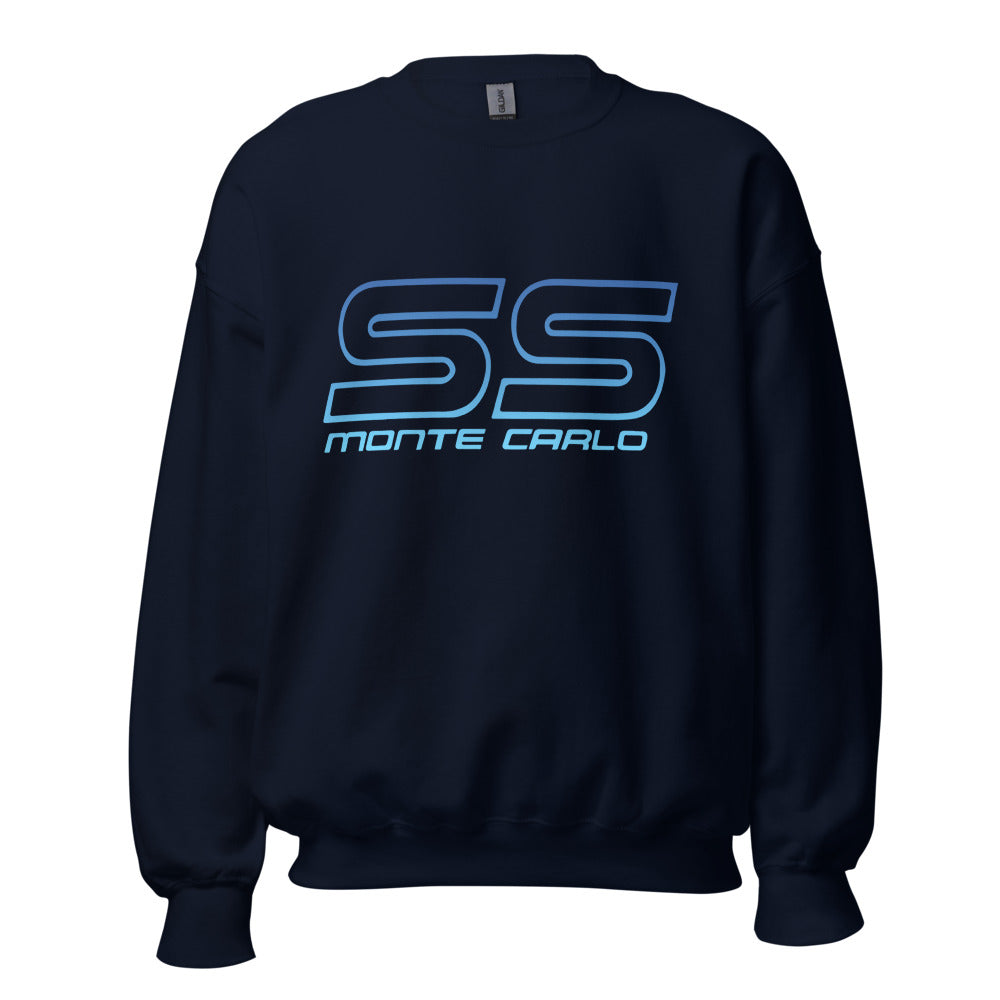 1980s Chevy Monte Carlo SS Emblem Custom Classic Car Club Sweatshirt