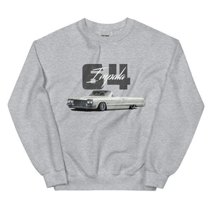 1964 Chevy Impala 2 Door Convertible Lowrider Classic Car Unisex Sweatshirt