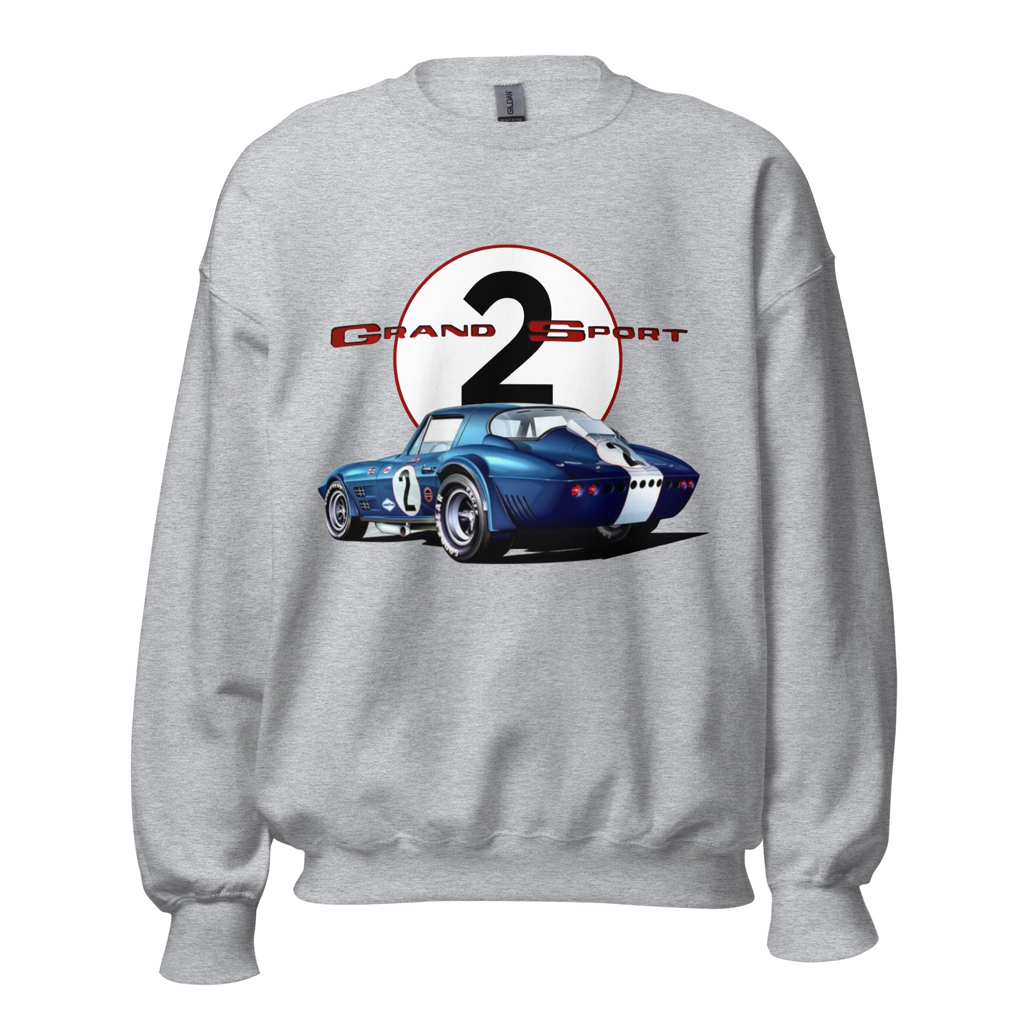 1963 Corvette Grand Sport Racer Vintage Race Car Unisex Sweatshirt