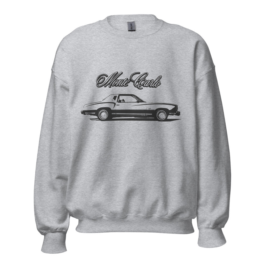 1976 Chevy Monte Carlo American Classic Car Sweatshirt