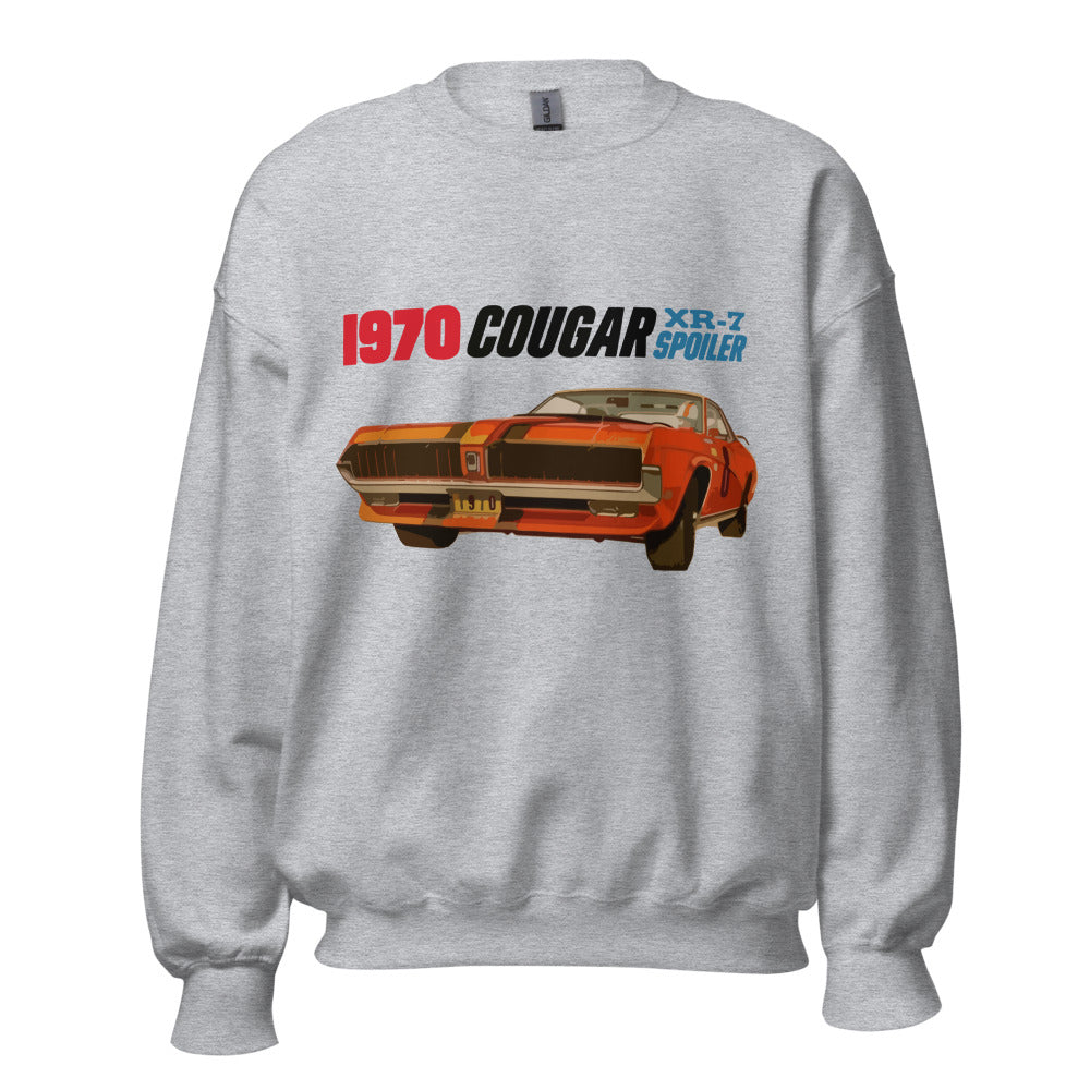 1970 Cougar XR-7 Retro Muscle Car Custom Sweatshirt