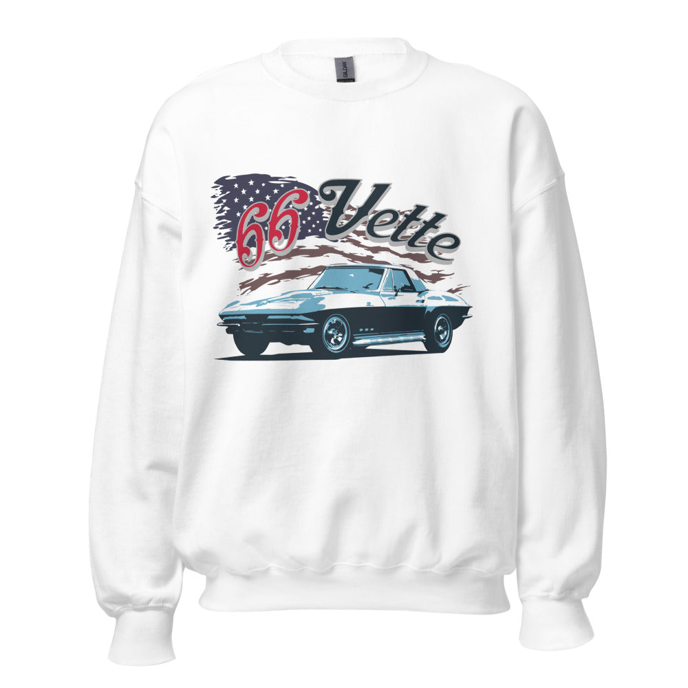 1966 Corvette Convertible C2 Vette American Classic Collector Gift Sweatshirt
