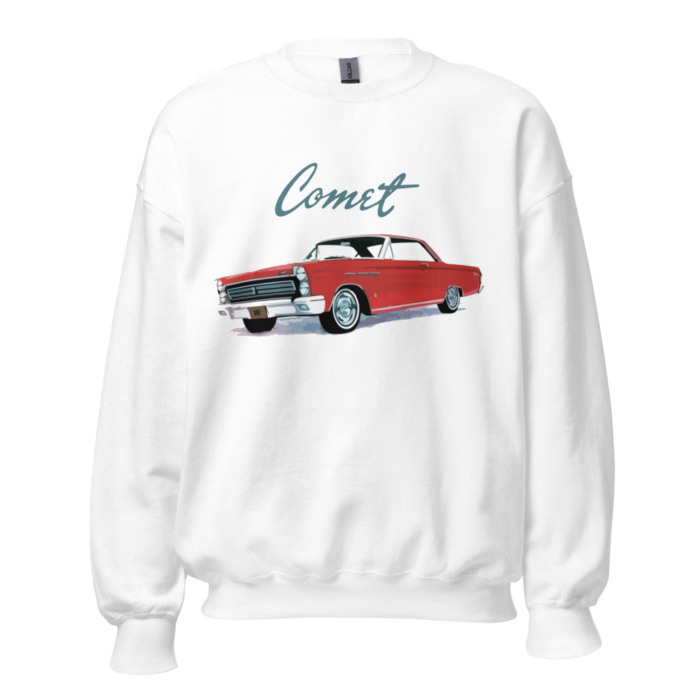 1965 Comet Cyclone Red Classic Car Custom Sweatshirt
