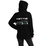 Corvette C4 80s Aesthetic Custom Line Art Unisex Hoodie