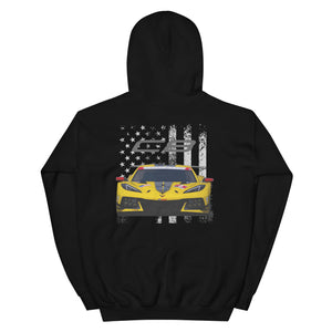 2022 Corvette C8 Race Car IMSA GTD GT Daytona Pro Unisex Hoodie