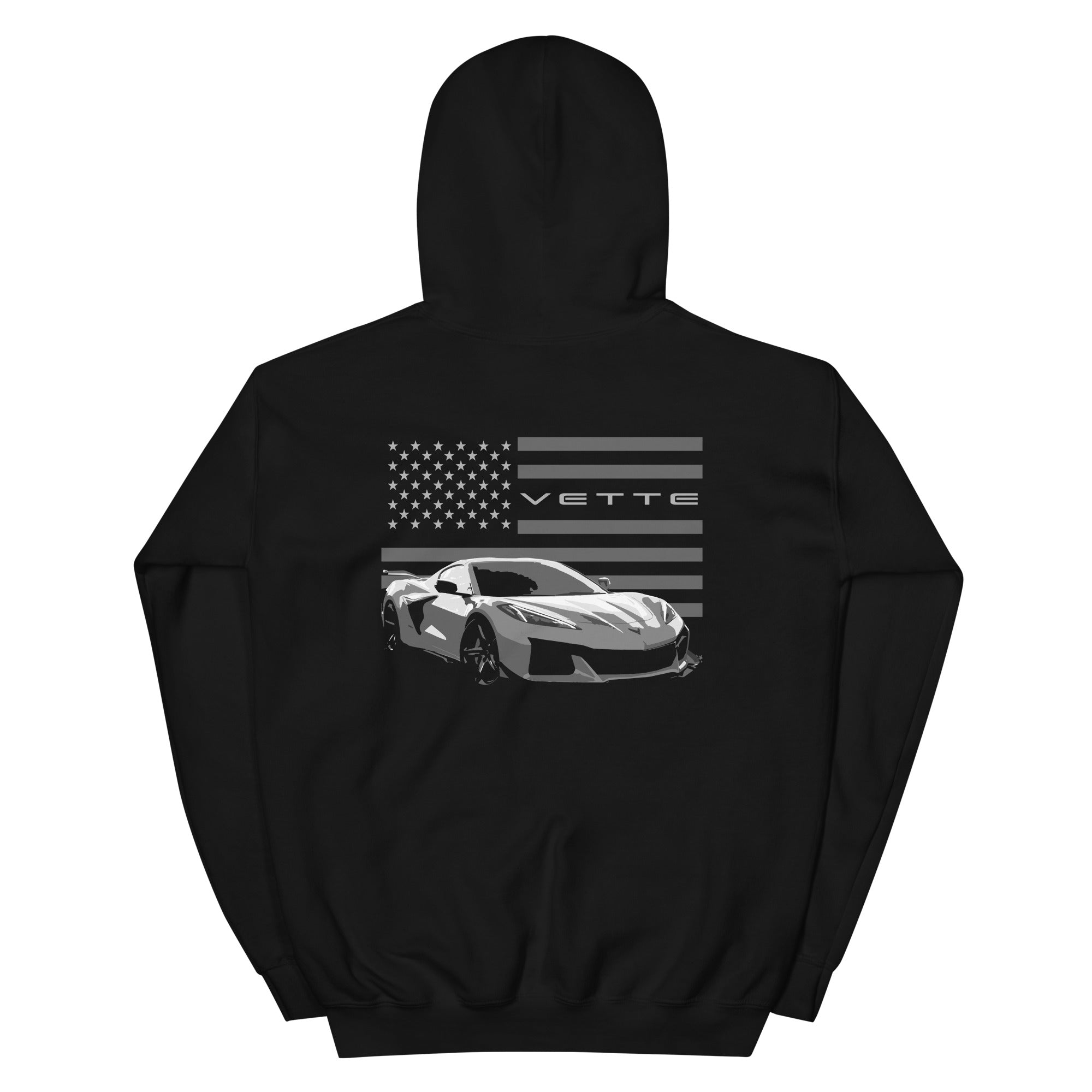 Chevy C4 Corvette ZR1 Unisex Hoodie - Black Automotive Themed Sweatshirt For Car Lovers