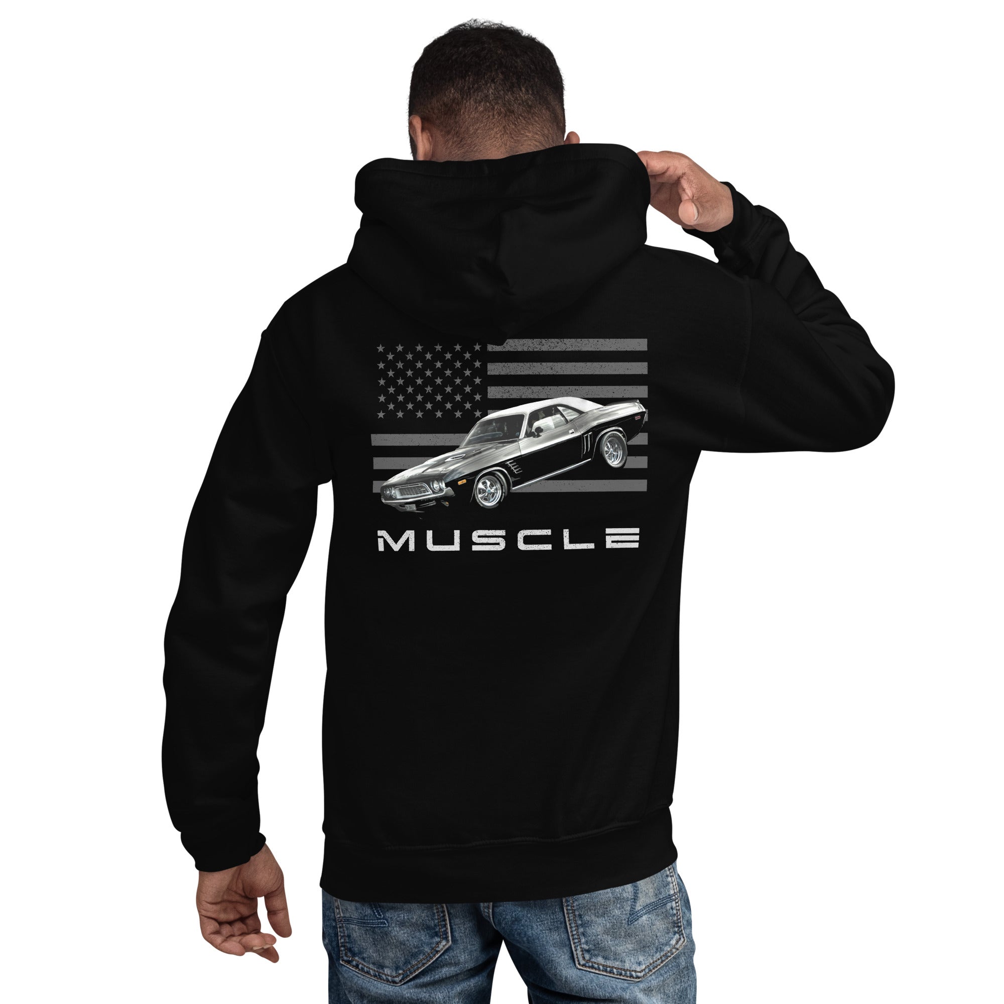 Black Challenger American Muscle Car Owner Gift Unisex Hoodie