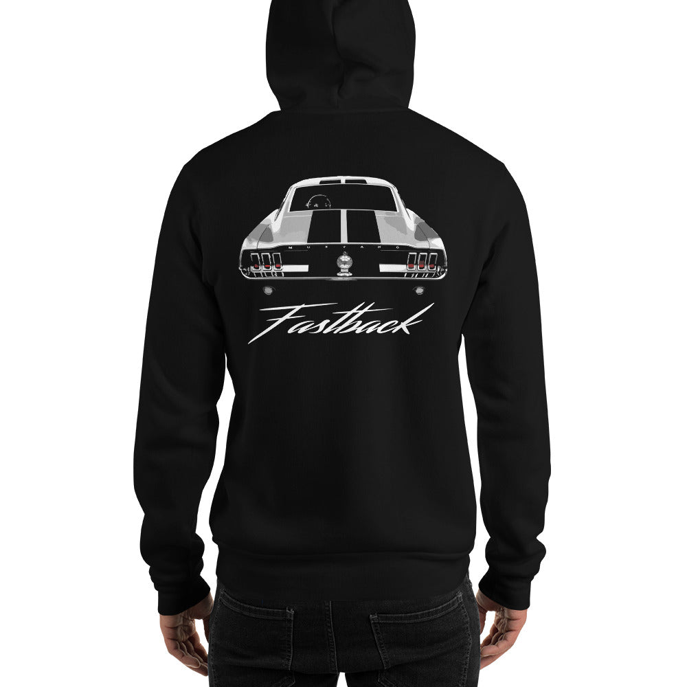 1967 Fastback Mustang Collector Car Gift Unisex Hoodie