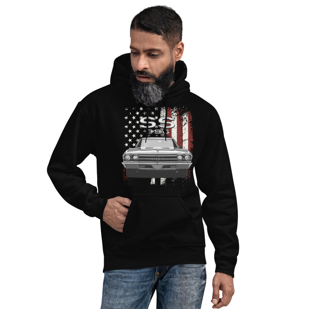 1969 Chevy Chevelle SS 396 Classic American Muscle Car Unisex Hoodie