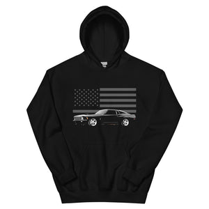 1970 Black Mustang Muscle Car Owner Gift Unisex Hoodie