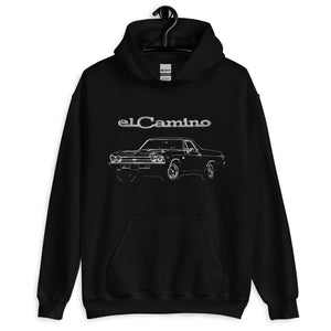 1969 Chevy El Camino Antique Collector Car Gift Unisex Hoodie