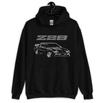 1990 - 1992 Camaro Z28 3rd Generation Chevy Gift Unisex Hoodie