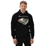 1957 Black 57 Chevy Bel Air Convertible Antique Car Unisex Hoodie