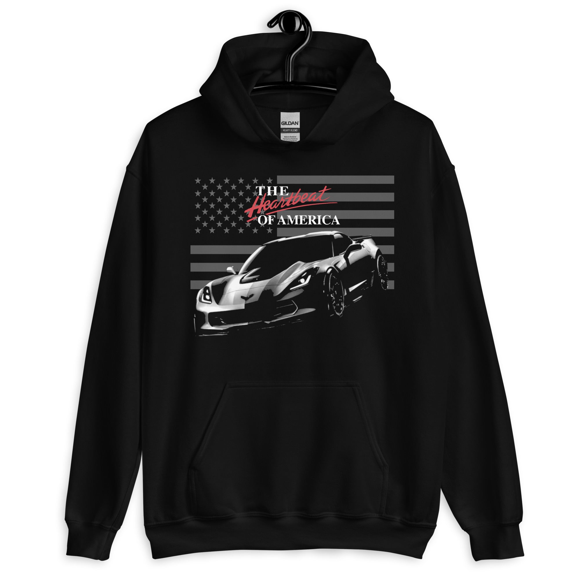 Heartbeat of America C7 Corvette Owner Gift Unisex Hoodie