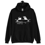 First Gen Chevy Camaro Black Muscle Car Owner Gift Unisex Hoodie