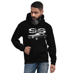 1968 Black Camaro SS 502 Muscle Car Owner Gift Unisex Hoodie