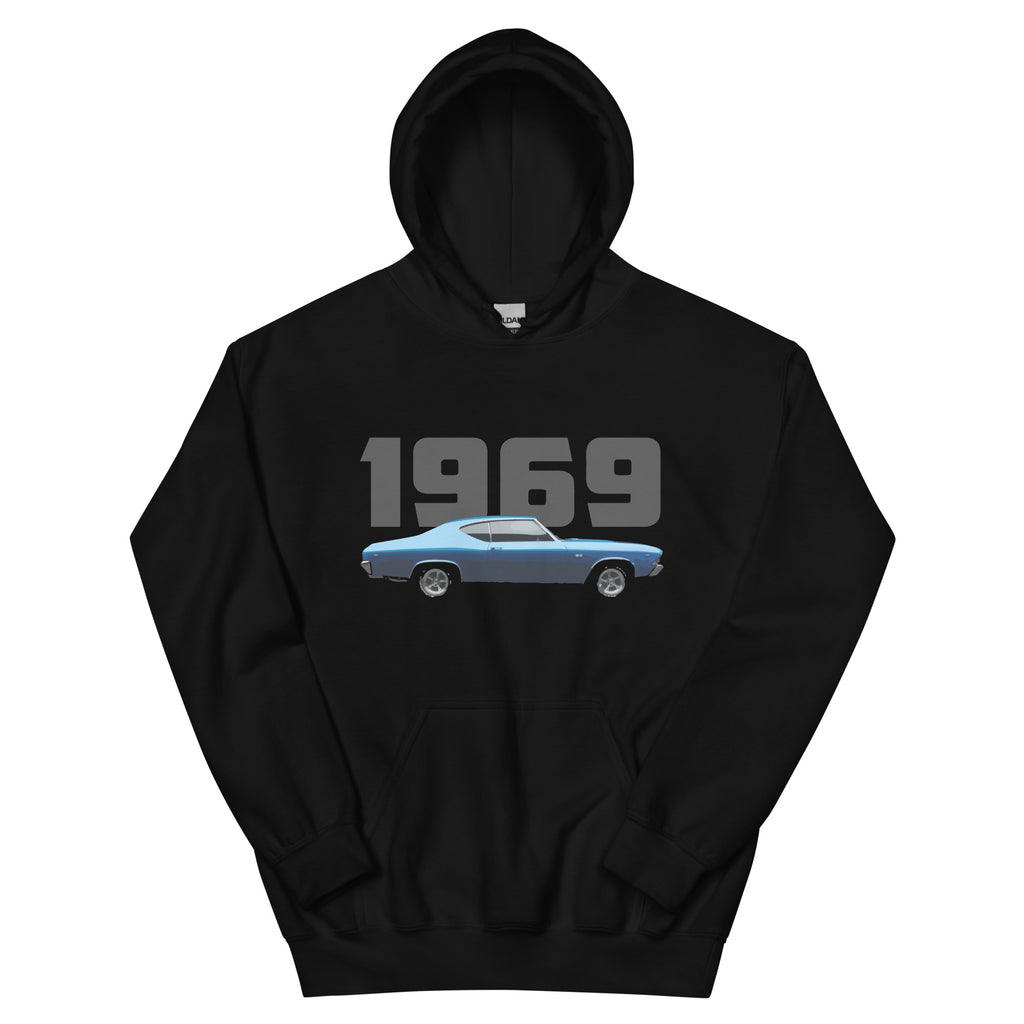 1969 Chevy 69 Chevelle American Muscle Car Owner Gift Unisex Hoodie