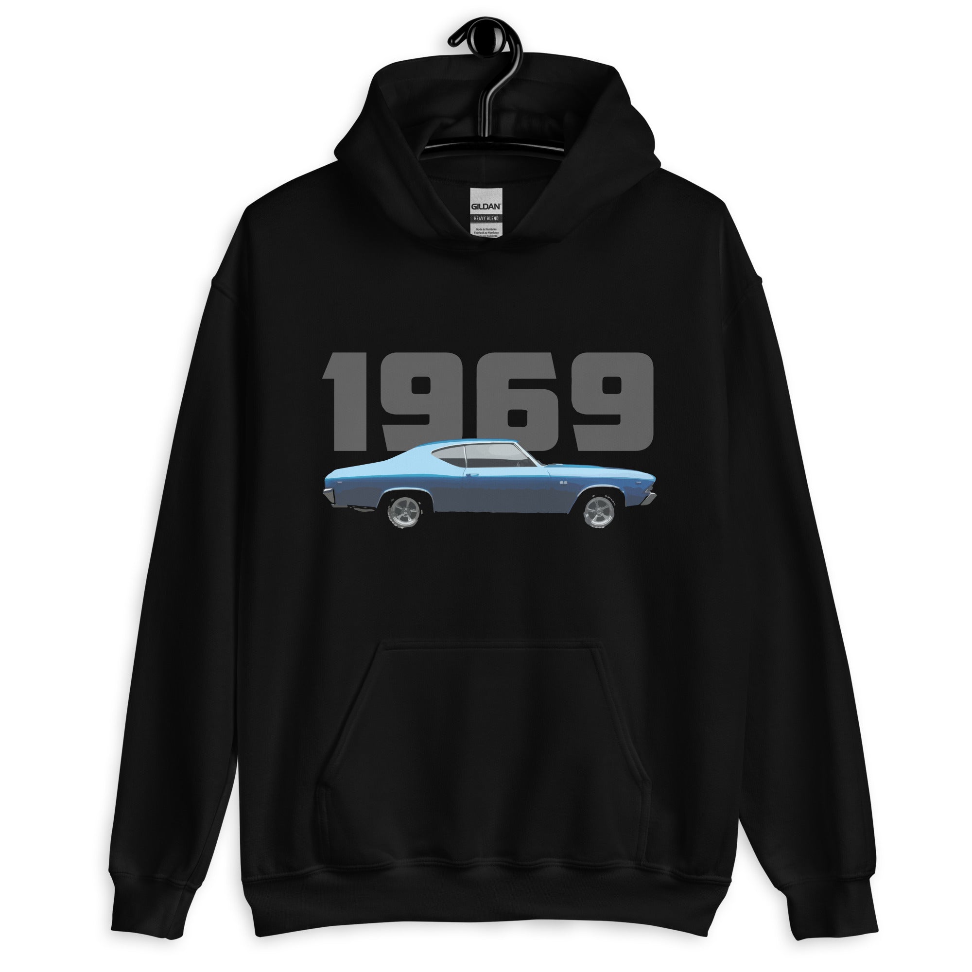 1969 Chevy 69 Chevelle American Muscle Car Owner Gift Unisex Hoodie