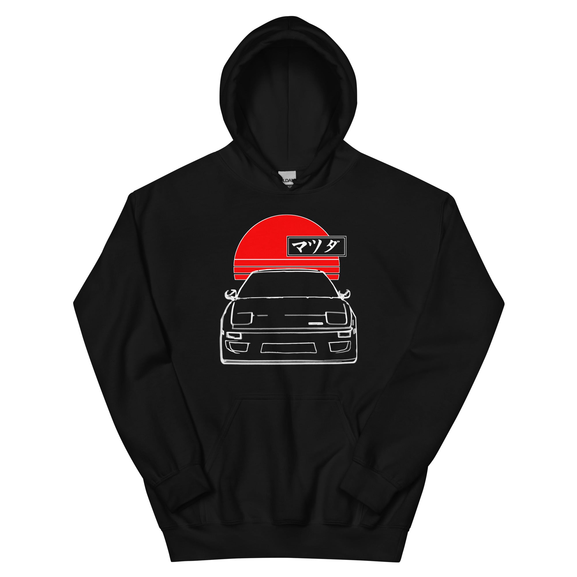 1990s RX-7 JDM Japan Red Sun Rotary Tuner Drift Street Racing RX7 Hoodie