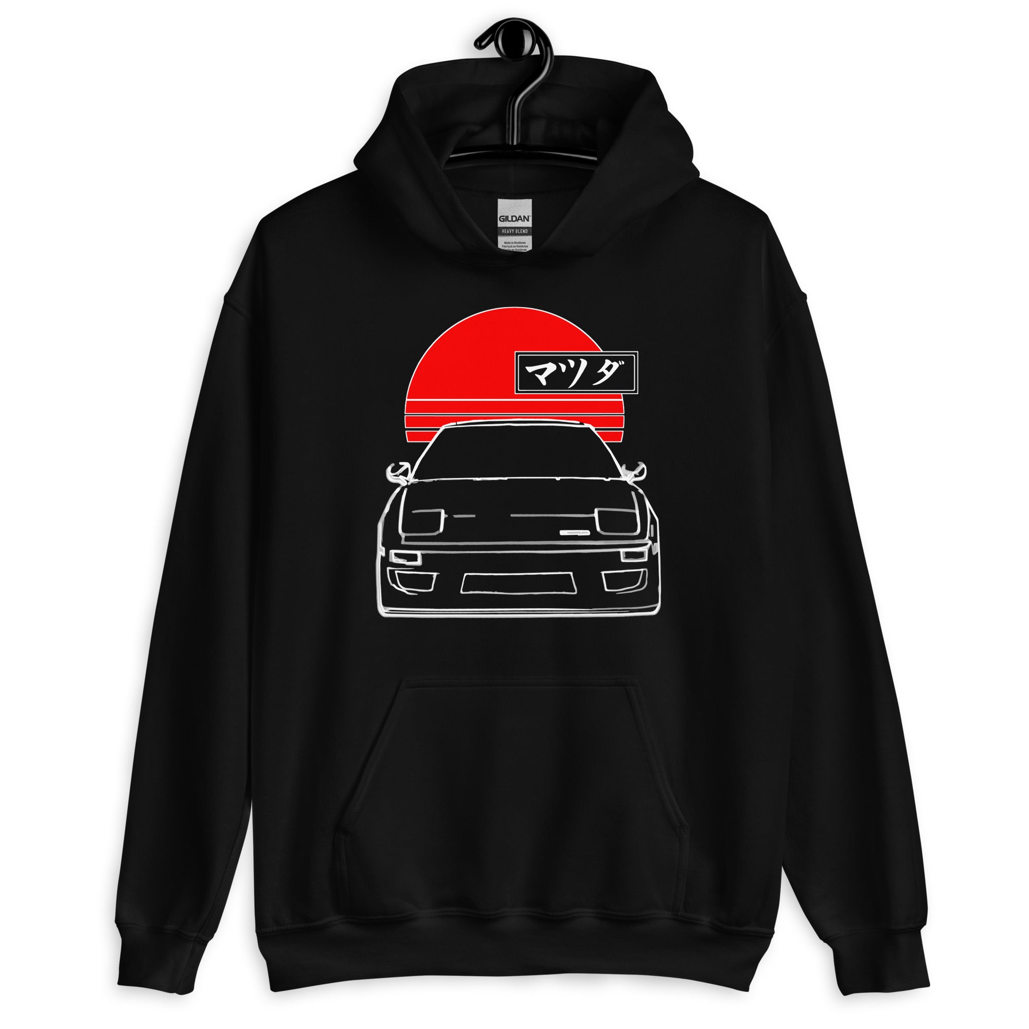 1990s RX-7 JDM Japan Red Sun Rotary Tuner Drift Street Racing RX7 Hoodie