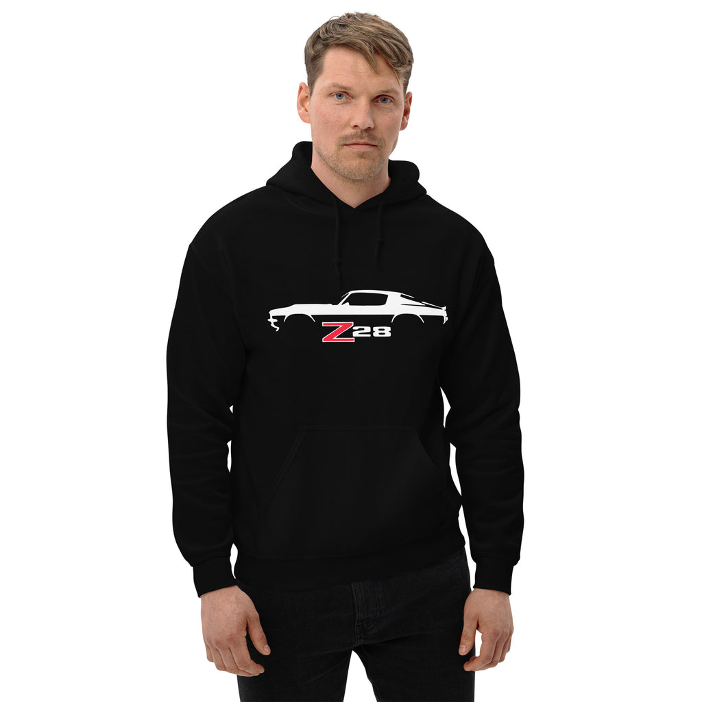 1970 1971 Chevy Camaro Z28 Emblem Silhouette Muscle Car Classic Cars Hoodie