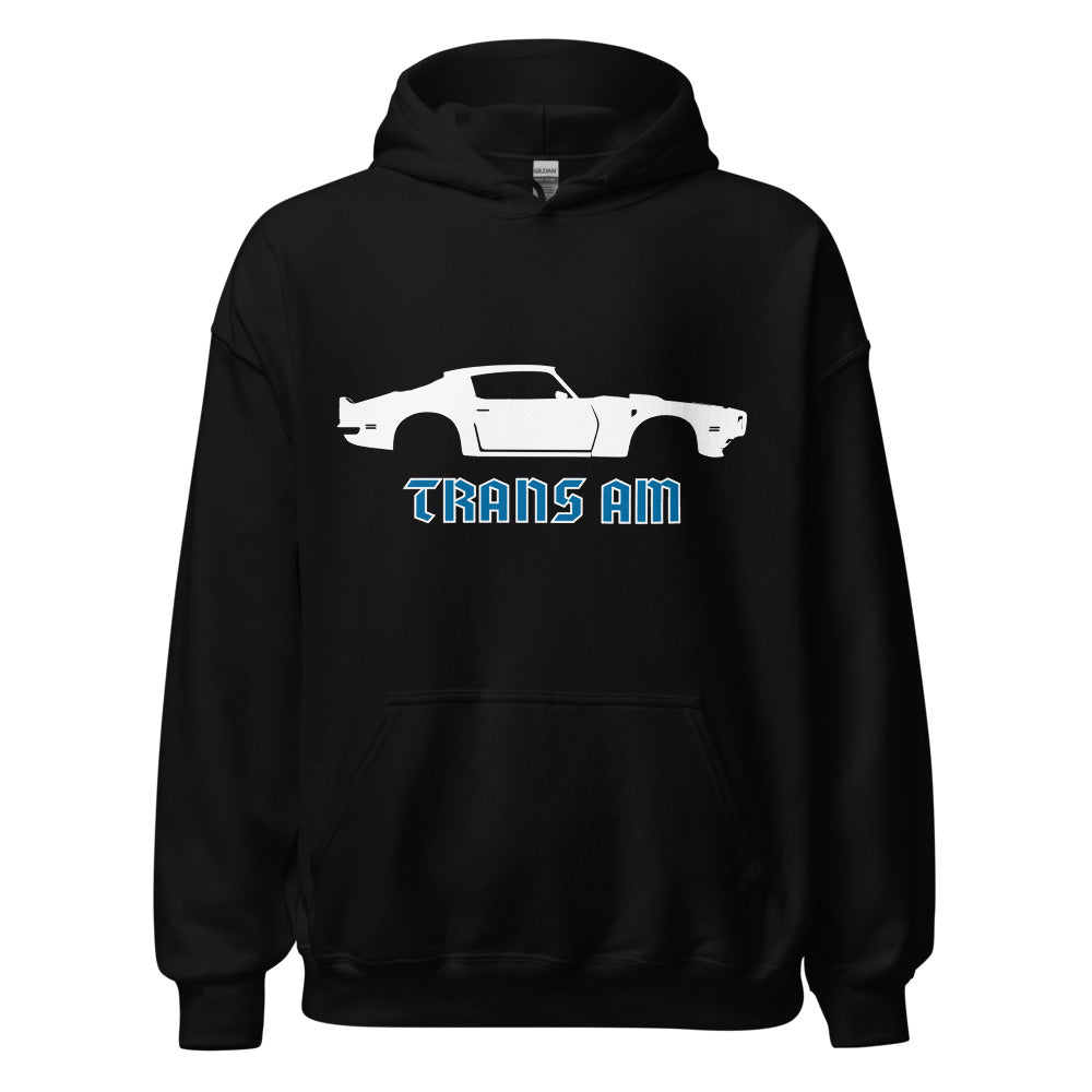 1970 Firebird Trans Am Muscle Car Collector Cars Custom Stencil Art Unisex Hoodie