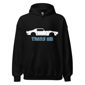 1970 Firebird Trans Am Muscle Car Collector Cars Custom Stencil Art Unisex Hoodie