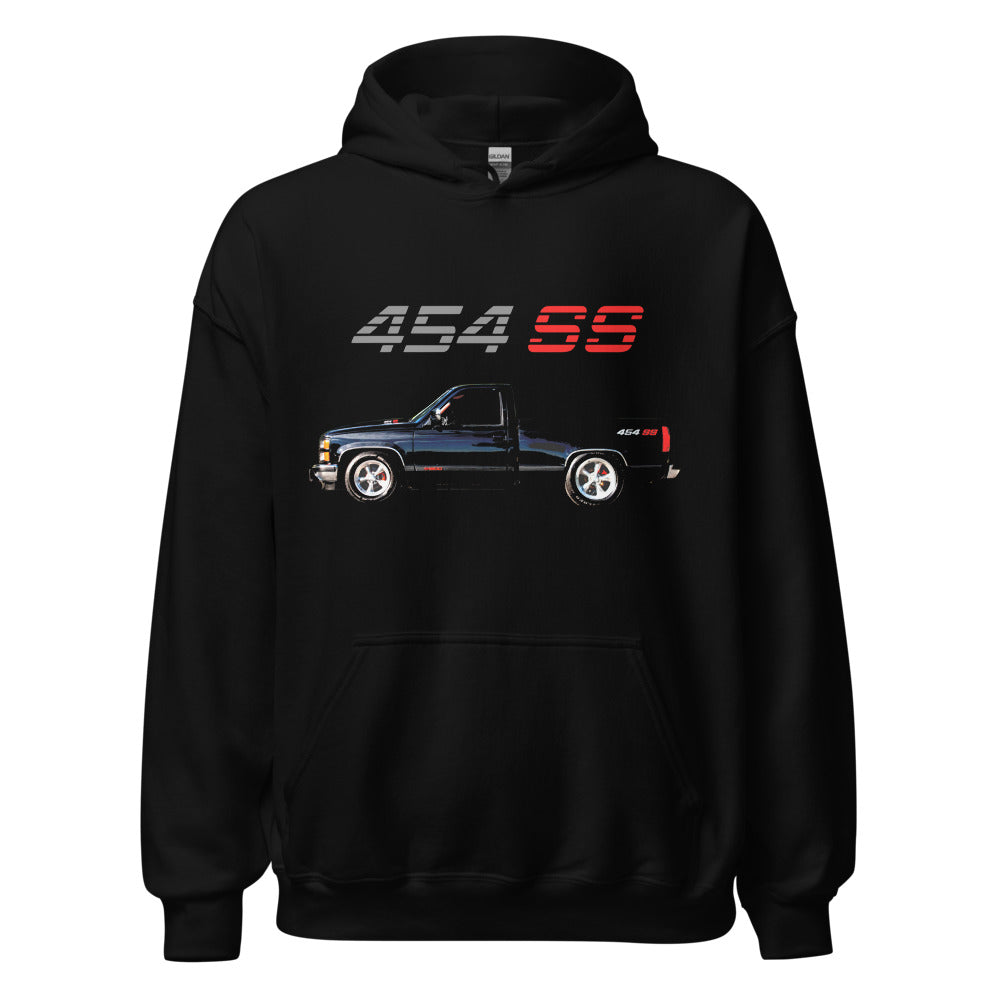 1990 Chevy 1500 OBS 454 SS Old Body Style American Pickup Truck Unisex Hoodie