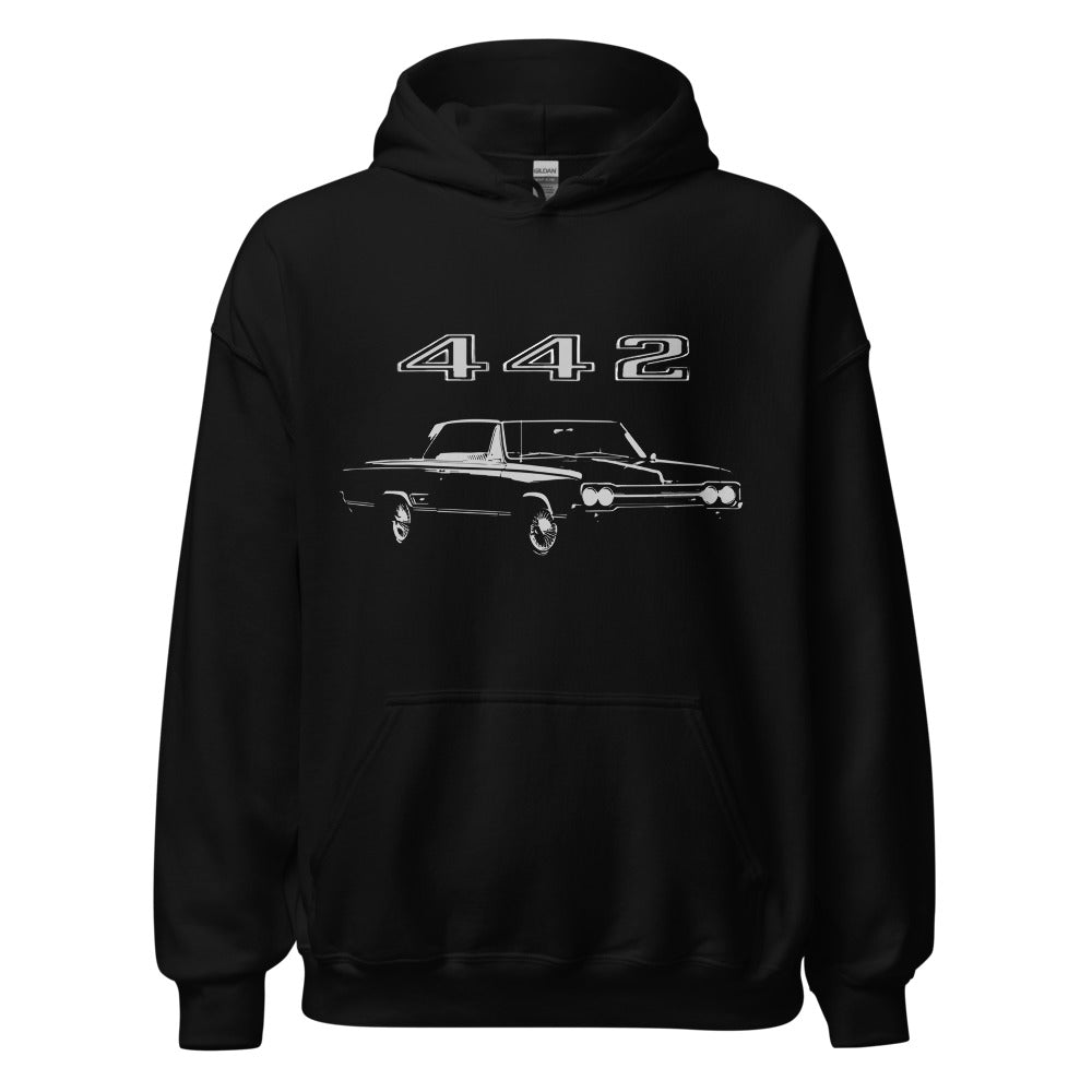 1965 Olds 442 Club Coupe American Classic Car Unisex Hoodie
