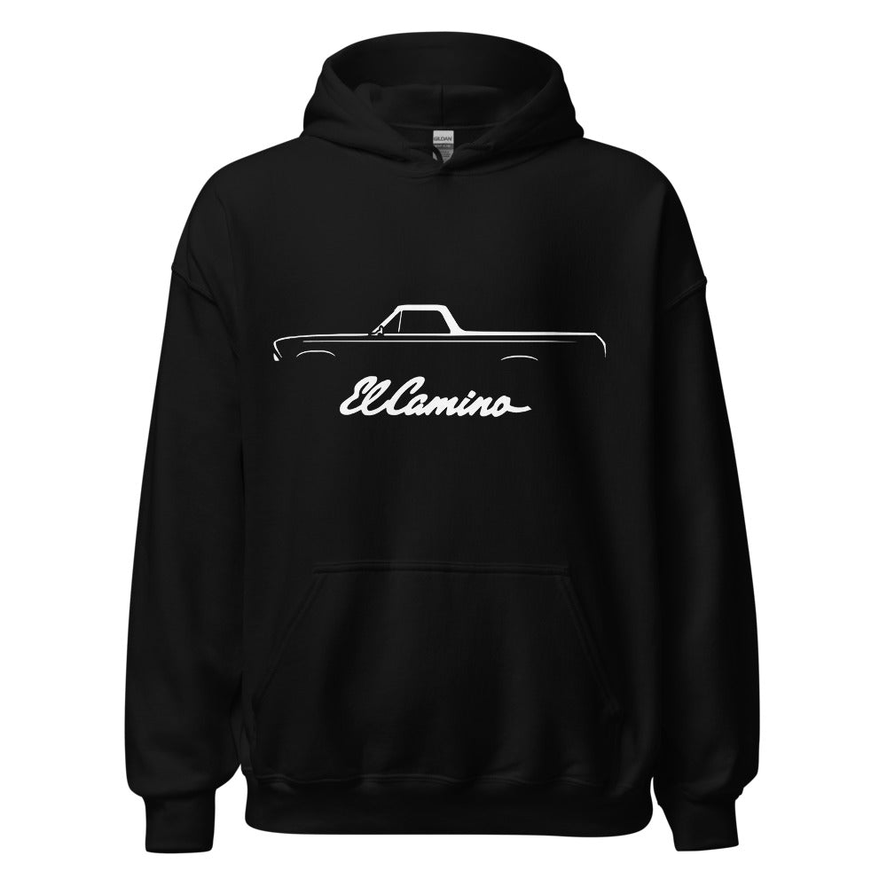 1965 Chevy El Camino Silhouette 2nd Generation Classic Car Truck Unisex Hoodie